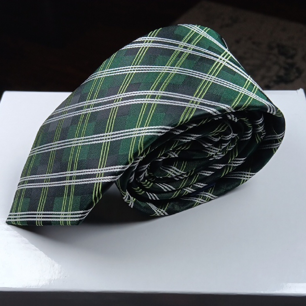 Stafford Green Plaid Men's Tie